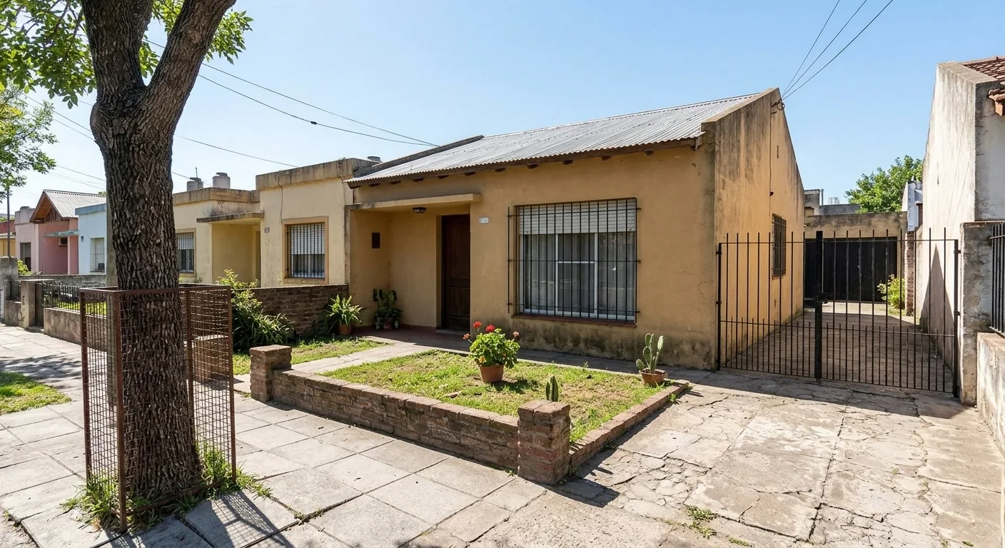Casa con jardín al frente